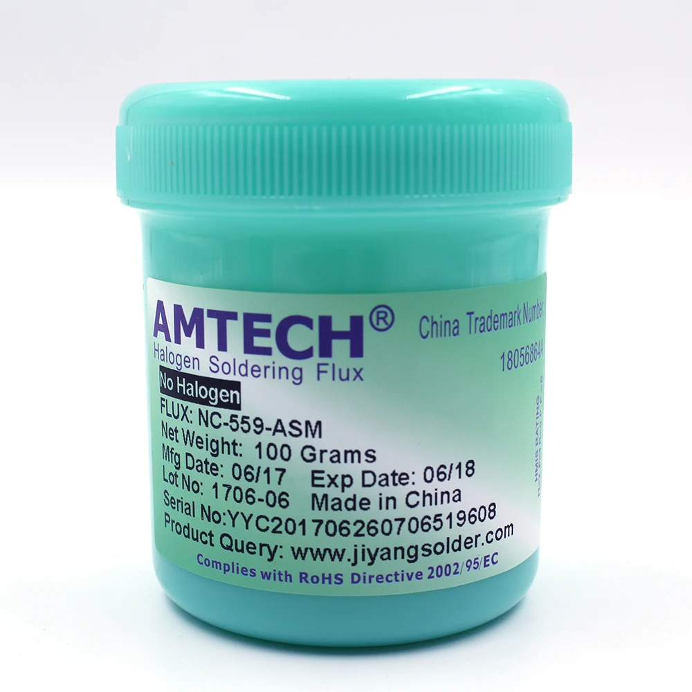 AMTECH NC-559-ASM 100 г бессвинцовый припой флюсовая паста для SMT BGA реболлинга пайки сварочные ремонтные инструменты без очистки