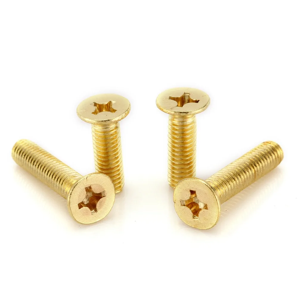 60pcs M4*6/8/10/12/16/20/25/30mm Countersunk head screws flat head cross Countersunk head screw