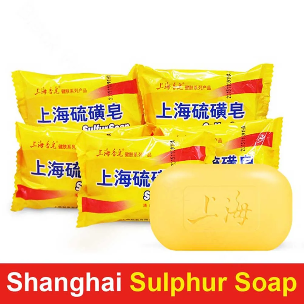 Skin Care Sulfur Soap Household Gentle Care Bath Face Care Soap Eczema