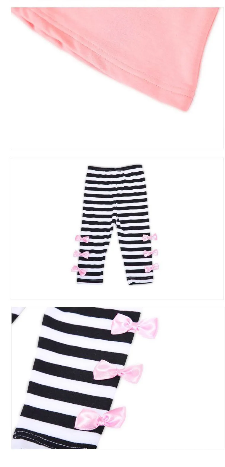 equestrian clothing sets	 Retail and wholesale 2022 spring and autumn toddler girl clothing sets children clothes kids top with bow+striped leggings 2pcs Clothing Sets