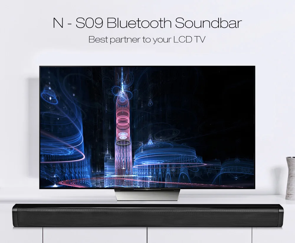 N-S09 Саундбар динамик телевидение Аудио волокно коаксиальный беспроводной Bluetooth Сабвуфер Звук