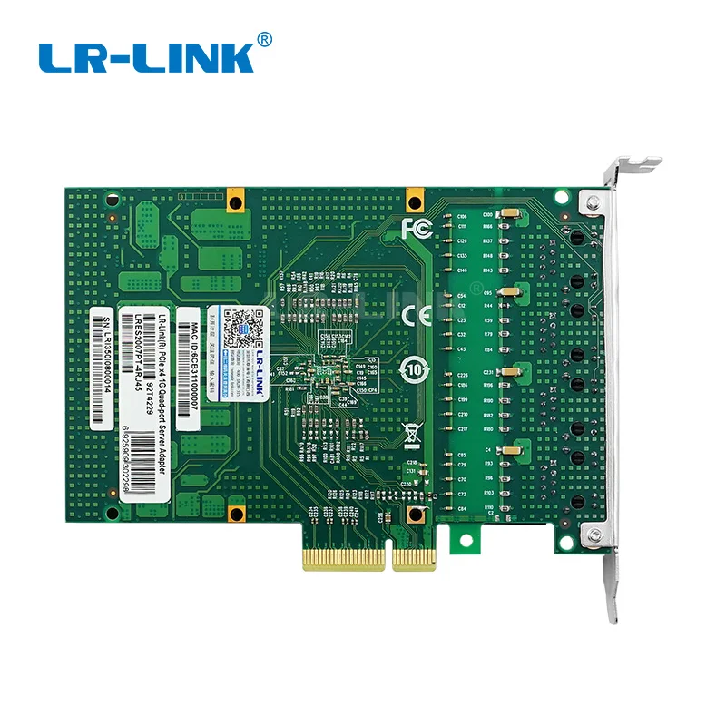LR LINK 2005PT гигабитный Ethernet четырехпортовый промышленный адаптер PCI E сетевой Intel I350