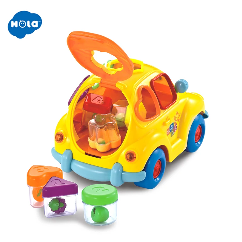 Goedkoop Hola 516 Baby Speelgoed Elektronische Auto Met Muziek   Licht   Puzzel   Fruit Vorm Sorteerders Leren Educatief Speelgoed Voor kinderen