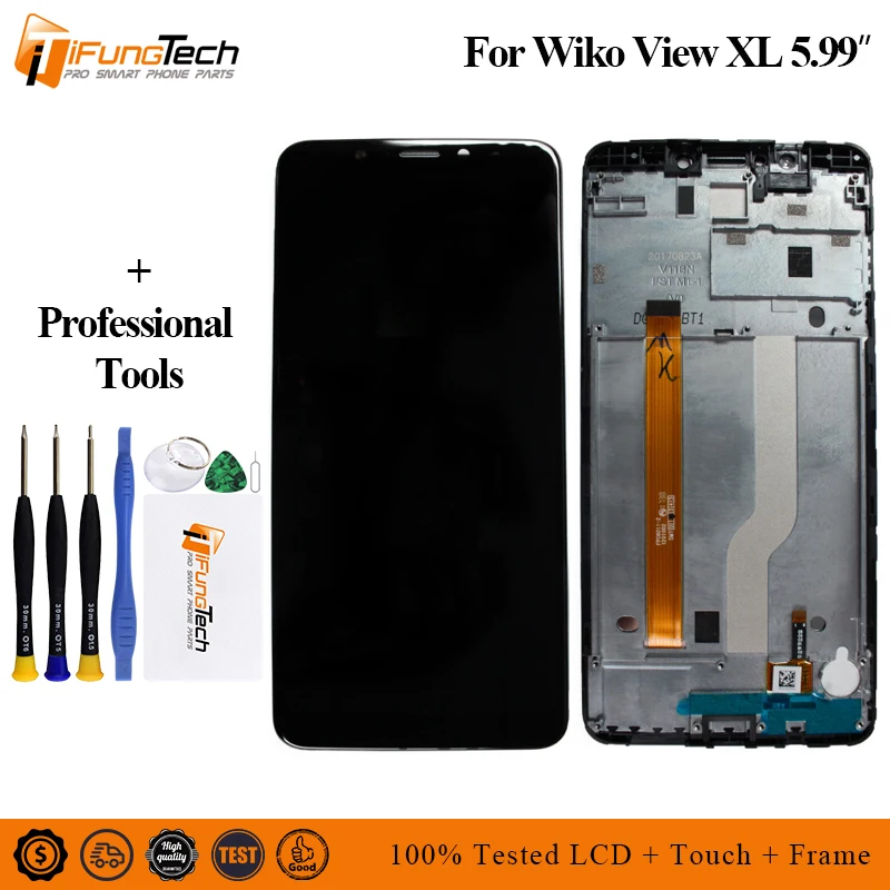 

For Wiko View XL LCD Display Touch Screen Digitizer Assembly Replacement Parts 5.99" For Wiko View XL LCD+Free Tools