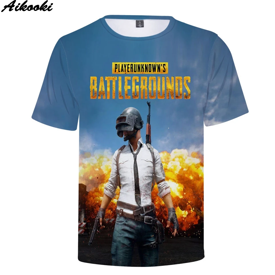 

Aikooki Hot Game PUBG 3D T-Shirt Men/Women Hip Hop Short Slevee Fashion 3D T shirt Men PUBG Summer Tops Plus Size Tee Boys/Girls