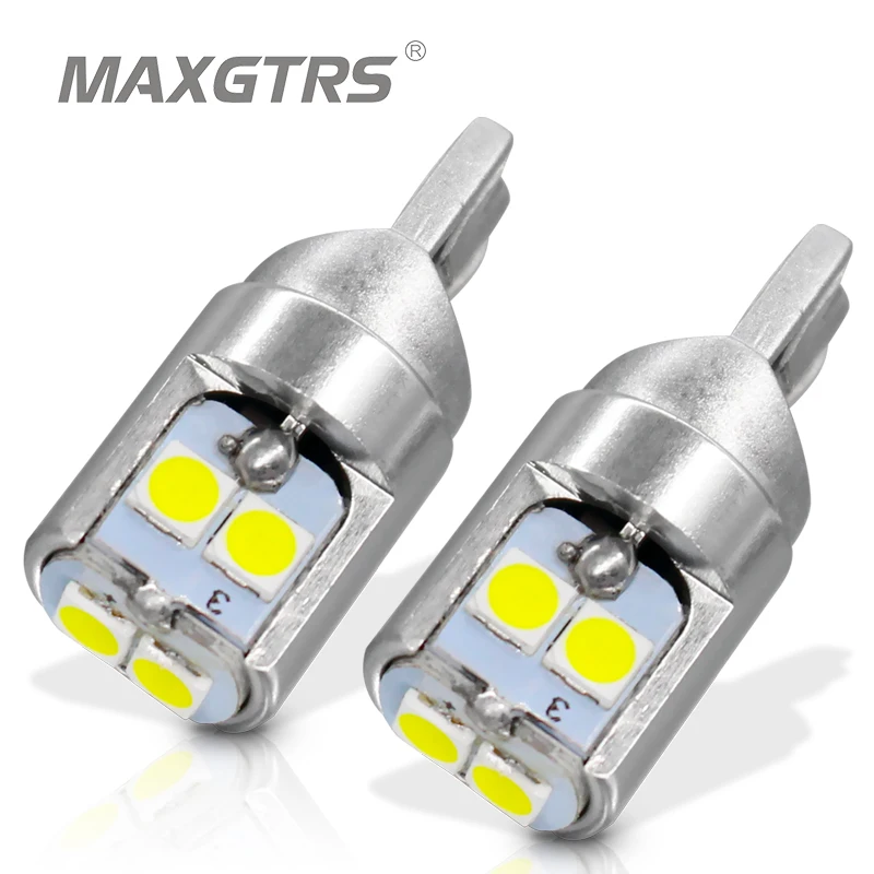 

MAXGTRS 2x T10 LED W5W LED Bulb 194 168 3030 DRL Car Auto Sidemarker Parking Width Interior Dome Light Reading Lamp 12V