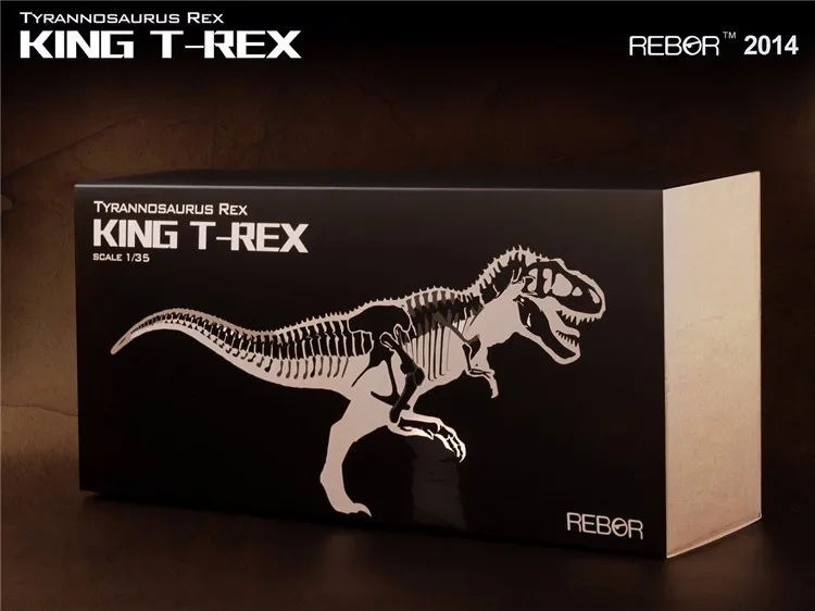 Rebora 1:35 динозавр Палеонтологическая коллекция король T-REX Гараж Комплект статуя для фанатов подарок на праздник