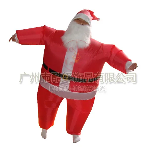 【SALE】 NEW SANTA CLAUS MASCOT COSTUME ADULT SIZE CHRISTMAS X/'MAS PARTY DRESS