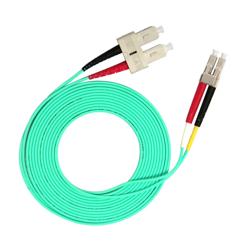 

3m (10ft) LC UPC to SC UPC Duplex OM3 Multimode PVC (OFNR) 2.0mm Fiber Optic Patch Cable