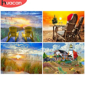 

HUACAN Diamond Painting Kit Scenery Diamond Mosaic Picture Of Rhinestones Full Square/Round Diamond Embroidery Decoration Home