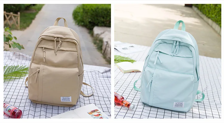 Рюкзаки для подростков, школьная сумка для девочек, водонепроницаемая нейлоновая большая сумка, школьная женская сумка для книг, Подростковая Студенческая большая розовая школьная сумка, молодежные
