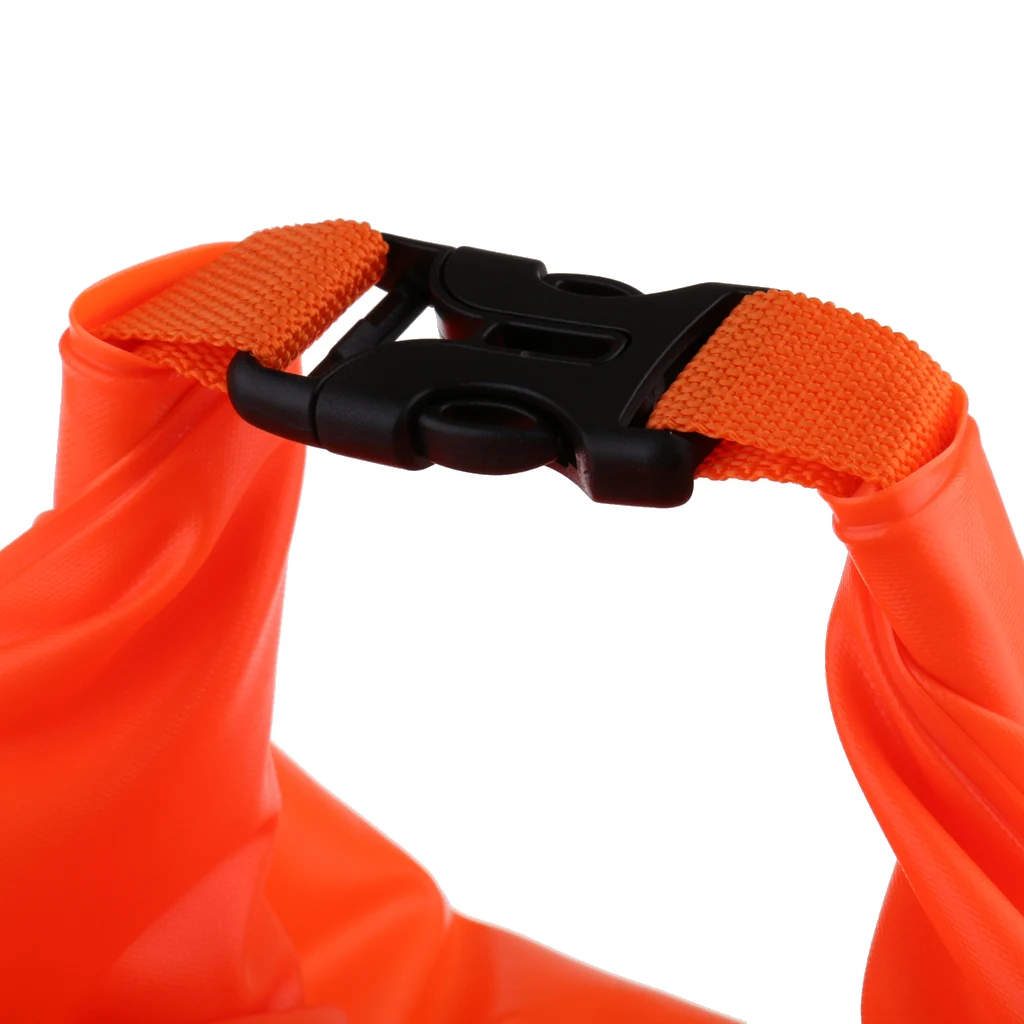 Highly Visible Waterproof Air Bag Swim Buoy Swimming Tow Float Dry Bag with Waistbelt for Inflatable Buoy Open Water Swimming