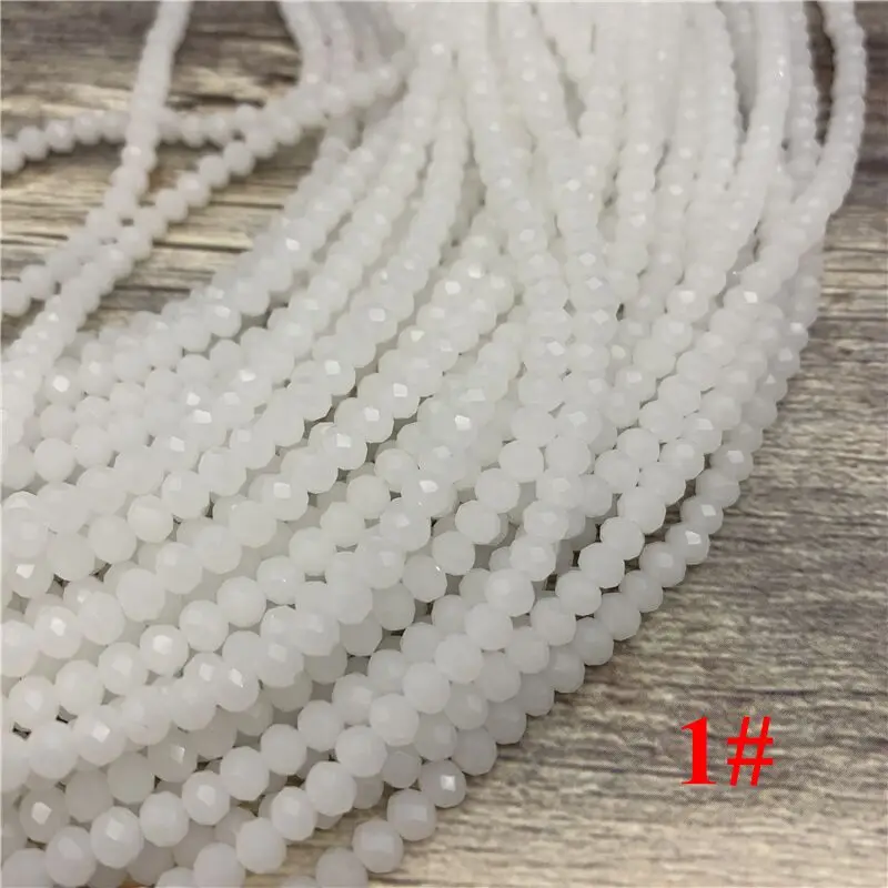 2x3mm/3x4mm/4x6mm Crystal Rondel Beads Faceted Glass Beads For Jewelry Making DIY Female Bracelet Necklace Jewelry 2x3mm/3x4mm/4x6mm Crystal Rondel Beads Faceted Glass Beads For Jewelry Making DIY Female Bracelet Necklace Jewelry