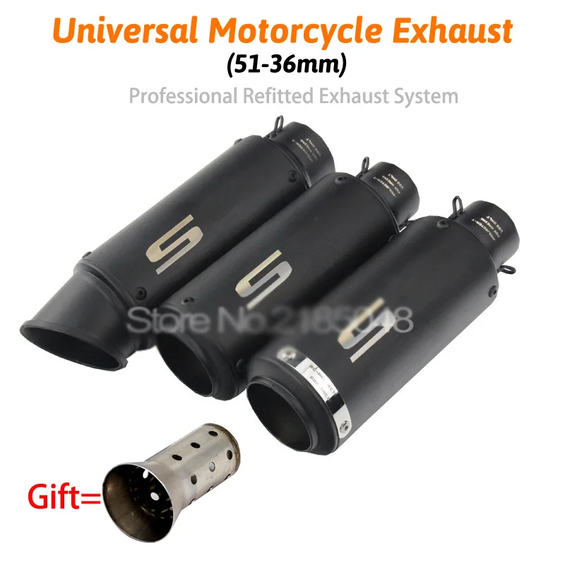 

SC PROJECT Motorcycle Exhaust Pipe Escape Modified Motorbike Laser Marking 51mm 61mm Muffler For CBR1000RR S1000RR Ninja250 R6