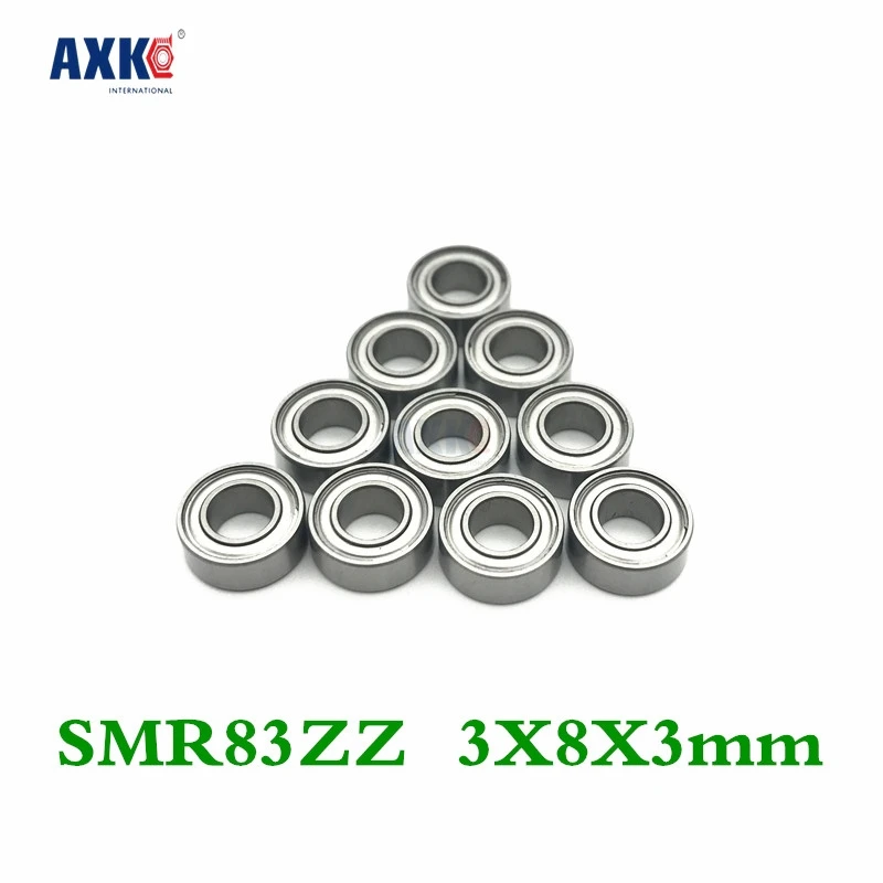 Axk Smr83zz Abec 1 (10 шт.) 3x8x3 мм Миниатюрные шарикоподшипники из нержавеющей стали
