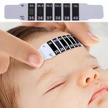 10 шт Детские лоб полосы головы термометр температура тела тест безопасный