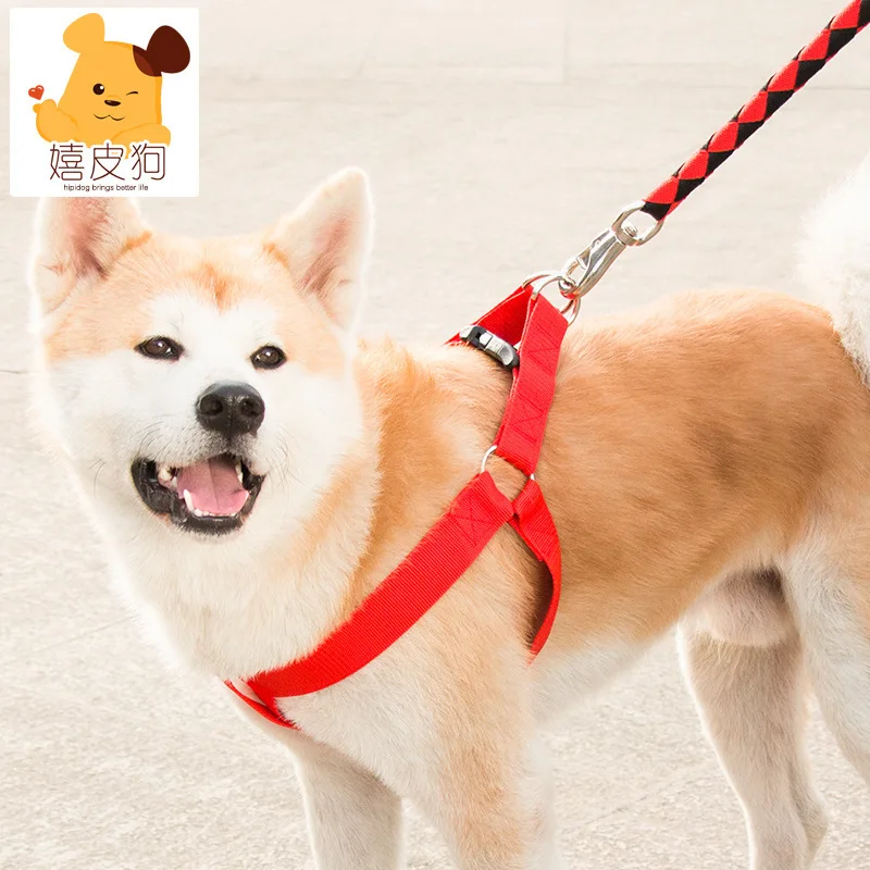 

Nylon K9 Dog Harness Vest Dog Collar Personalized Dog Harness and Leash Set Reflective 3m Material for Small Medium Large Dog