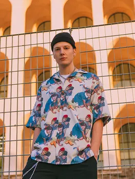 

Restoring ancient ways like full version of the digital printing loose shirt new spring and summer of 2020