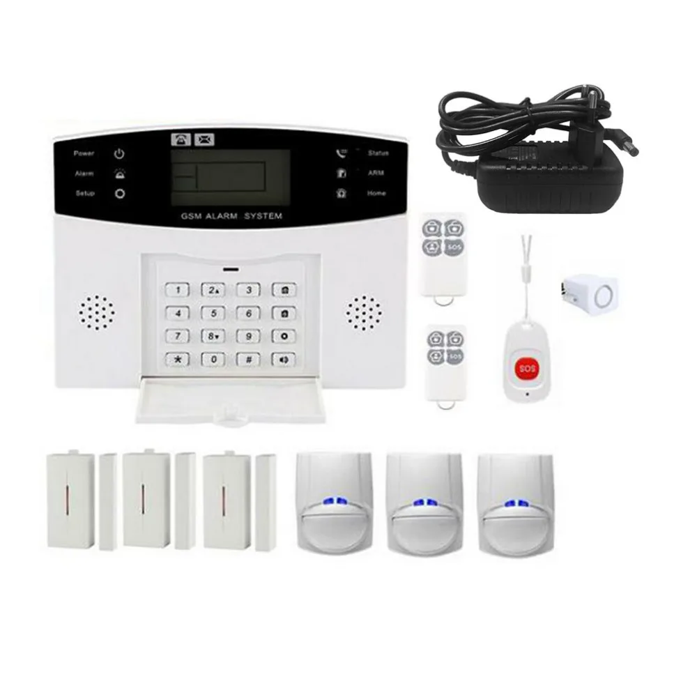 

Newest GSM Wireless Home Burglar Alarm System SOS Motion Door Window Sensor Security Auto Home Security Safe Alarm System