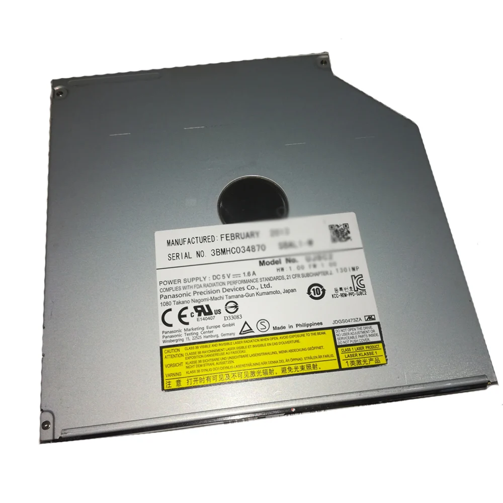 HL GU61N супер мульти 9,5 мм SATA двухслойный 8X DVD RW ram DL горелка 24X CD-R писатель тонкий лоток ноутбук Внутренний оптический привод