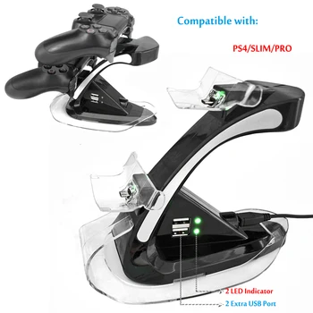 

PS4 Controller Dual Charger Charging Dock Stand Holder Station for Sony PlayStation 4 PS4/PS4 Pro/PS4 Slim Joypad