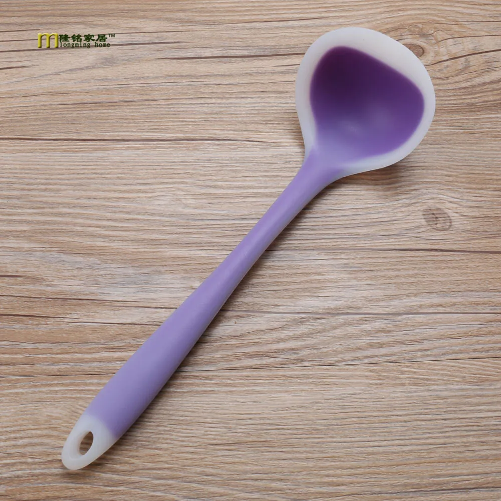 1PC High Quality Silicone Kitchen tool spoon Cooking Spoon Dinner Tableware Cooking Tools Kitchen Accessories LB 339