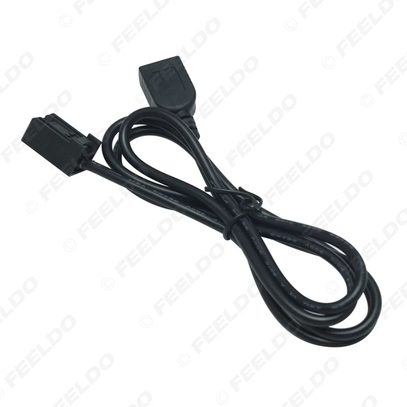 Автомобильный AUX USB кабель FEELDO 10X адаптер штекер гнездовой порт удлинитель для