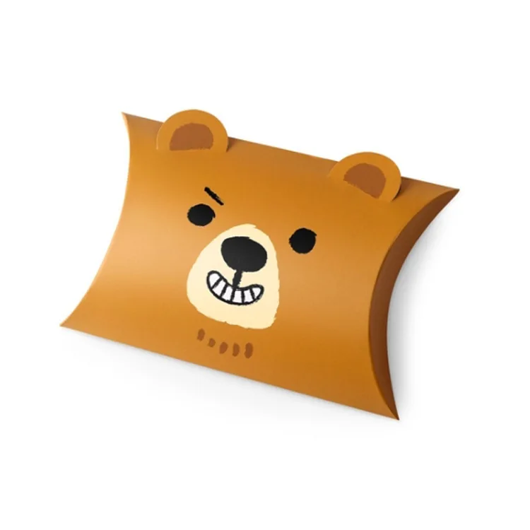 20 шт./лот новый красочный подушка коробки медведь подарок мешок Kraft Бумага свадебные коробки для подарков Свадебная вечеринка питания