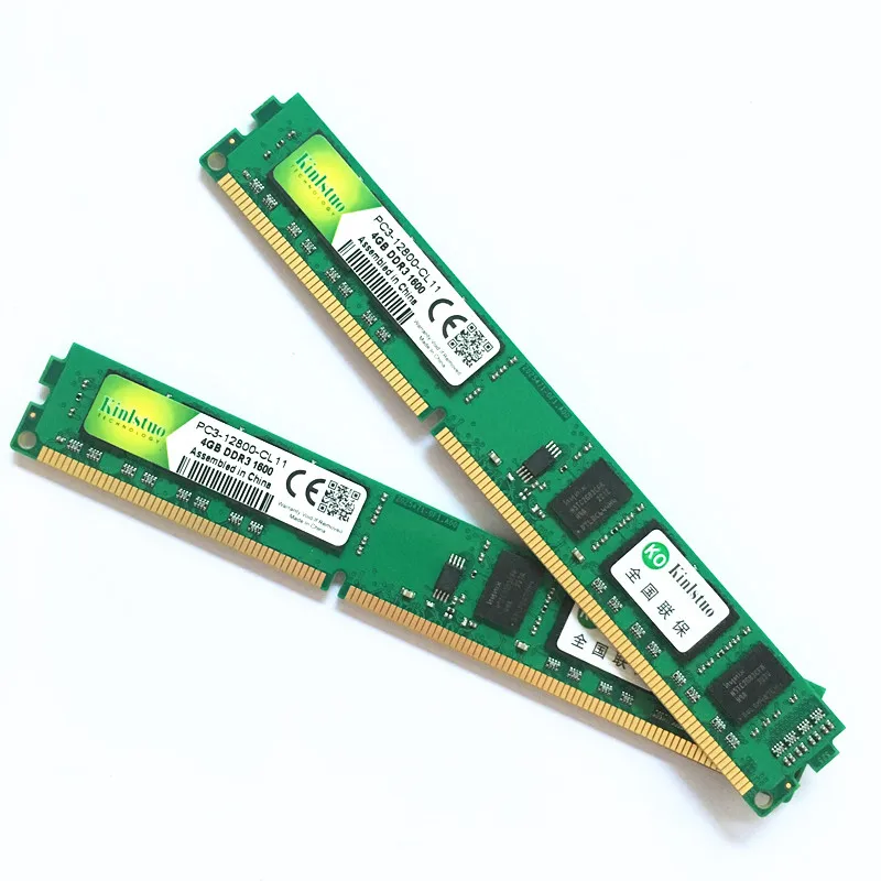 Цена Kinlstuo новая ram ddr3 4gb 1600MHz PC3-12800 240PIN настольная память