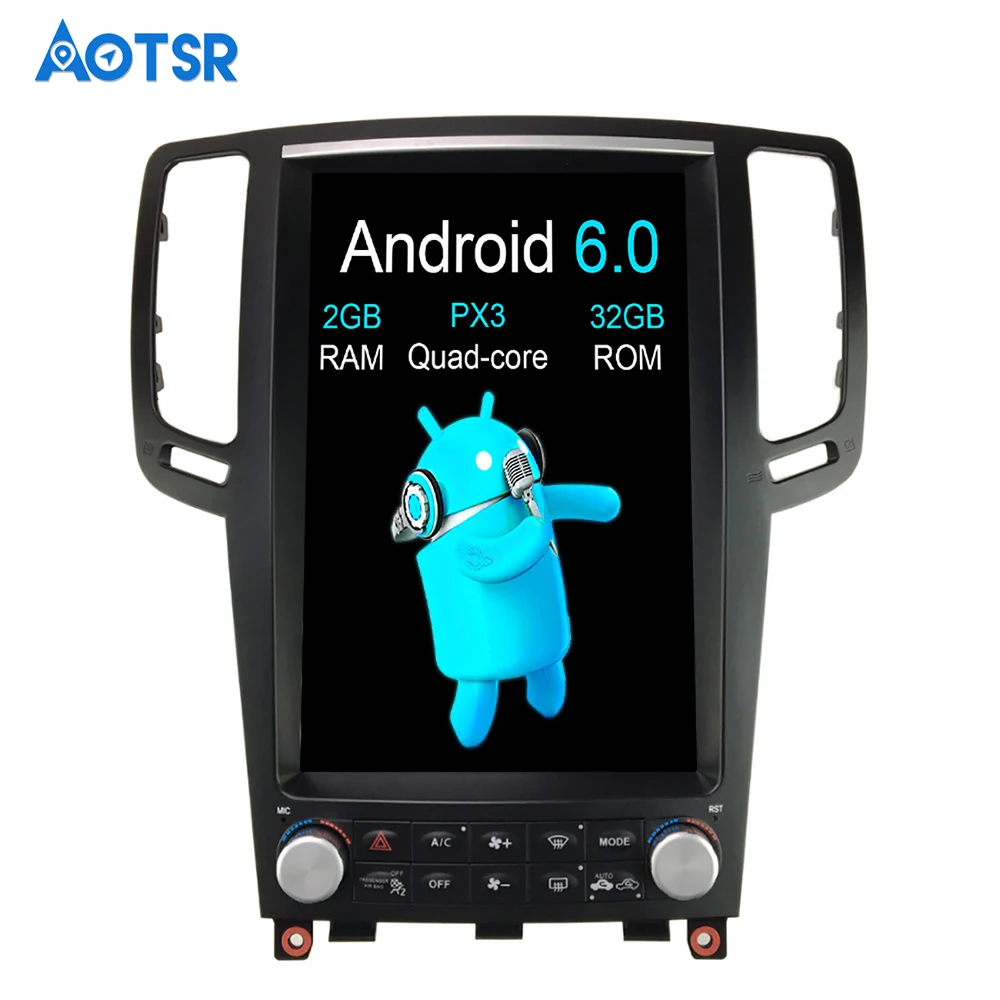 

Aotsr Tesla Vertical Screen Android 7.1 Quad Core 12.1 inch Car Multimedia DVD Player Stereo Radio For Infiniti G37 G35 G25 G37S
