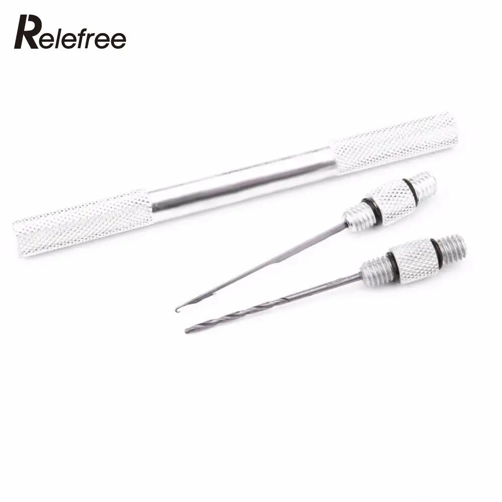 

Relefree 3 in 1 Combo Set Carp Fishing Rigging Bait Needle Kit Tool Set Multiple Function Fish Drill Tackle Rigging Tool Kit