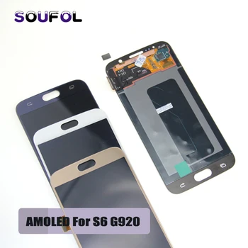 

Bue White Gold Display for SAMSUNG Galaxy S6 G920 G920F Touch Screen Digitizer Replacement LCD