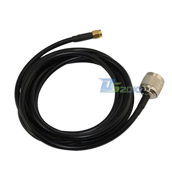 Высокое качество 2 м 6.5Ft N штекер RP-SMA штекер мужской коаксиальный косичка соединительный кабель LMR195