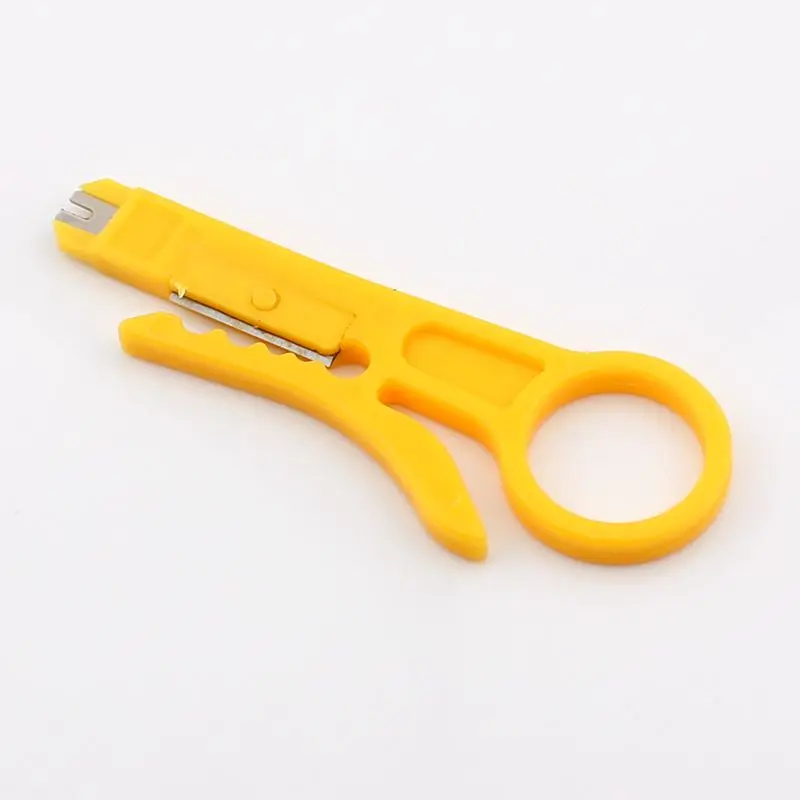 The yellow wire stripping knife simple utility stripper telephone cable