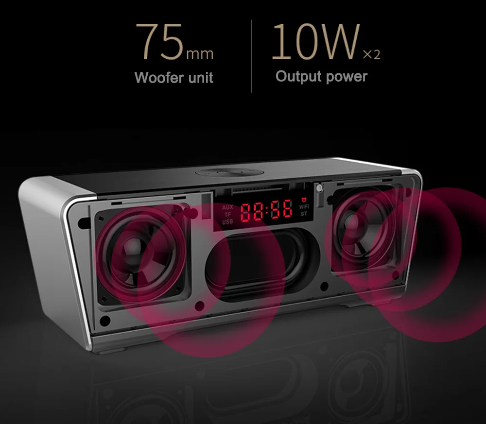 Big Power 20W Bluetooth Speaker Wireless Stereo Loudspeakers Super Bass HIFI degree Lossless Musics Play for Phone Computer (6)