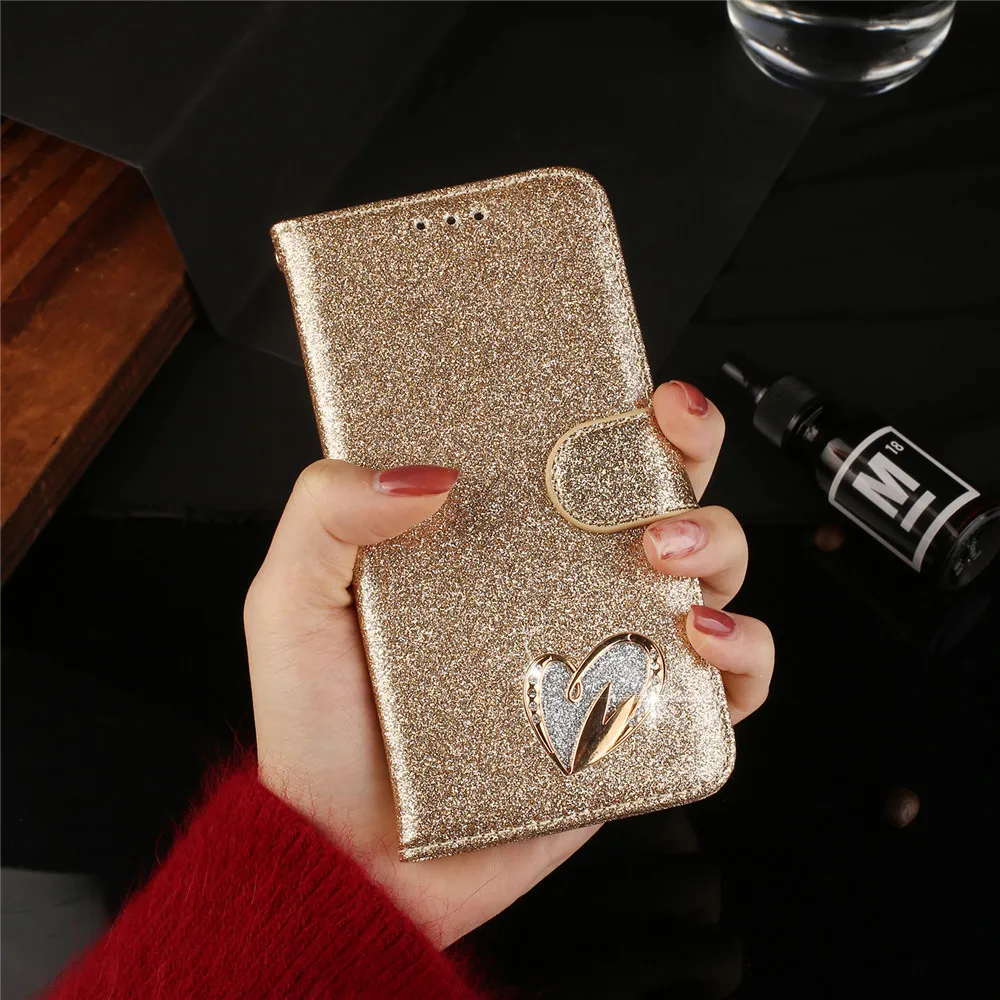 

Love Jewell Case For Samsug Galaxy A7 A6 A8 J6 Plus 2018 Glitter Bling Leather Flip Case For Samsung J3 J5 J7 A3 A5 2017 Cover