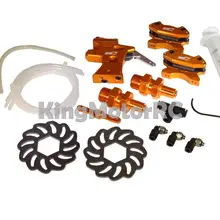 King Motor V2 гидравлический оранжевый Алюминий спереди гидро тормоз Комплект HPI Baja 5B SS 5 т
