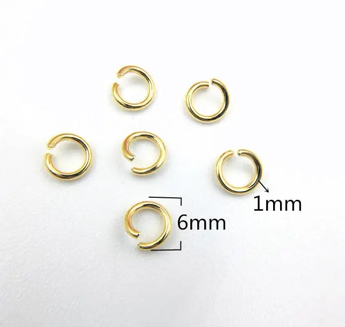 100 шт 304 нержавеющая сталь золотого цвета болтающаяся петля разъемное кольцо 4 5 6 7 8 мм Jukp кольцо соединитель для DIY ювелирных изделий