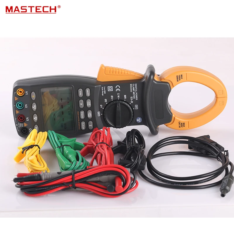 3 Phase Digital Power Factor Correction Clamp Meter Tester RS232 KVAR