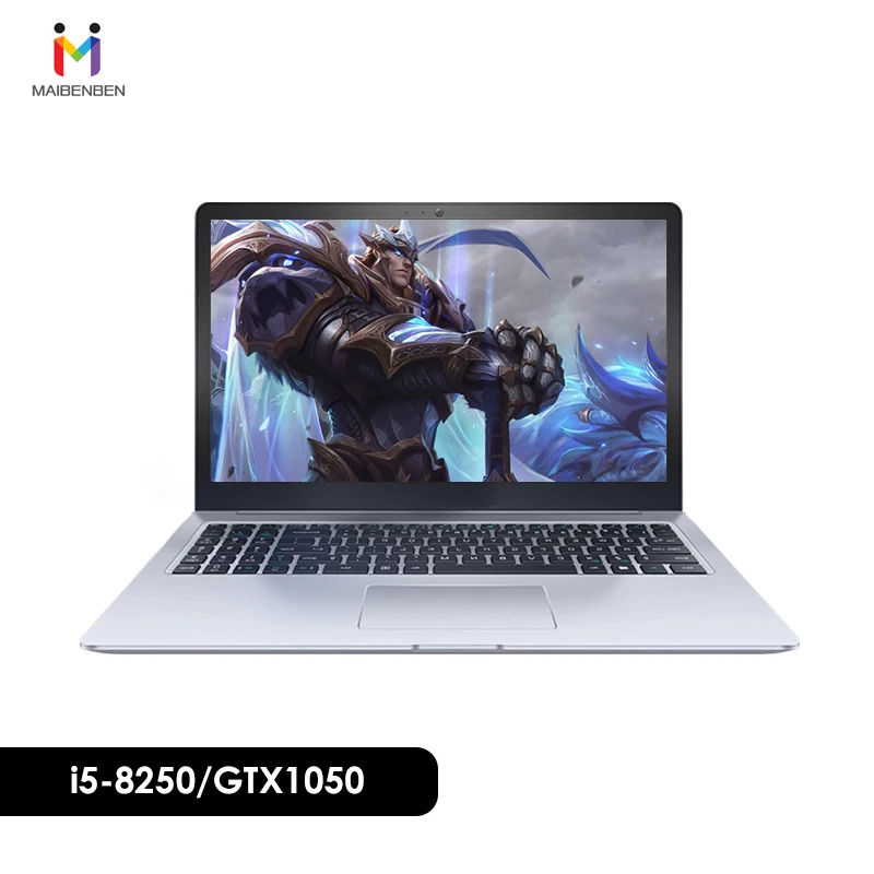 Ультратонкий офисный ноутбук MAIBENBEN DAMAI 6 S 15,6 "i5-8250U/8G/128G SSD/NVIDIA GTX1050 4G/DOS серебристый