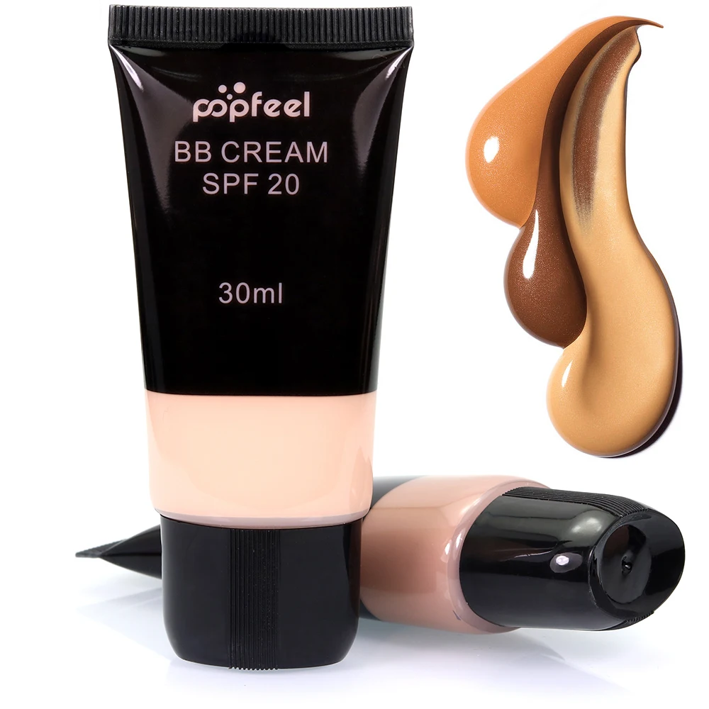 

30ml Brand POPFEEL Maquiagem Base SPF 20 Sun Block Pores Covers Face Concealer Makeup Contour Foundation BB CC Cream