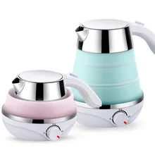 Дорожный Электрический чайник мини складной домашний автоматический блок питания