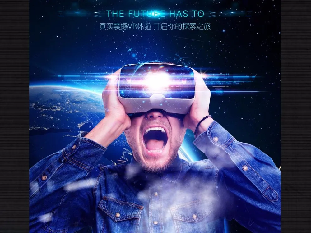 

HOT VR Headset Android 4.4 1G+8G Quad Core Virtual Reality 3D Glasses Wifi Bluetooth 5" inches IPS Screen
