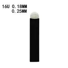 Aiguilles pour microlames 3D, 0.15MM, Nano lames, 18U/16U/14F, pour tatouage, stylo à sourcils