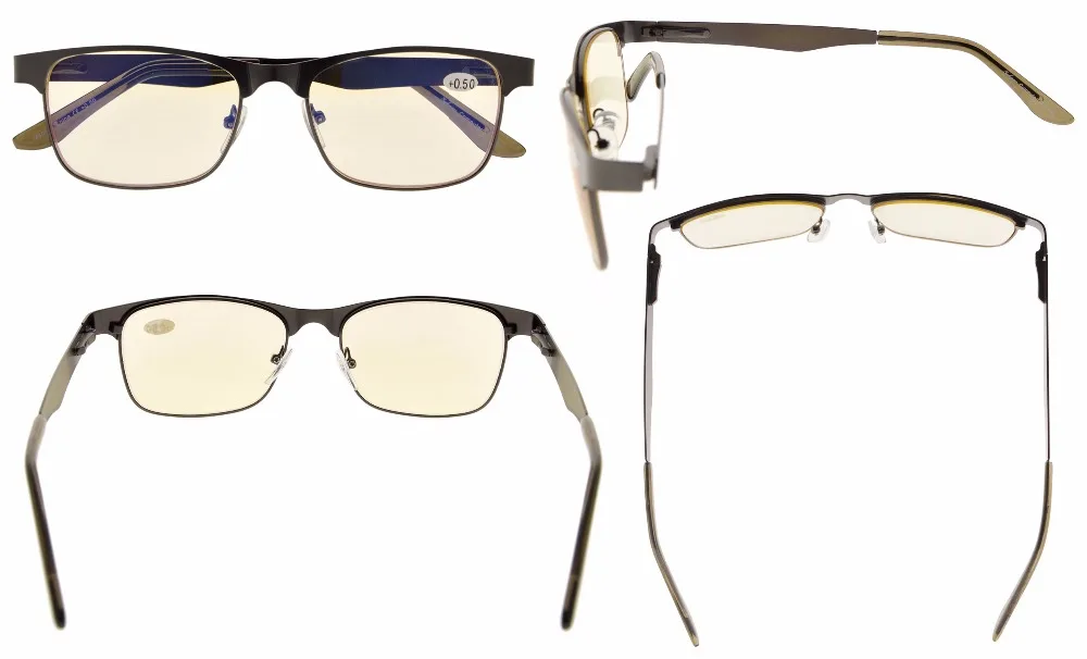 R15017 5-pack Mix Eyekepper металлические Пружинные шарниры очки для чтения включают очки для работы на компьютере солнцезащитные очки для чтения+ 0,50-+ 4,00