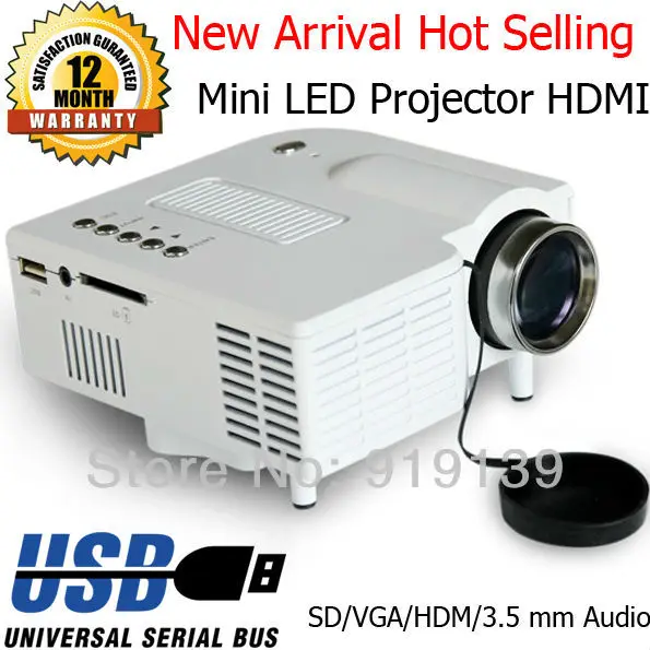 

Digital Mini LED Projector Built In Speaker HDMI USB Video Projecteur Portable Beamer Projektor Children Game Gifts Proyector
