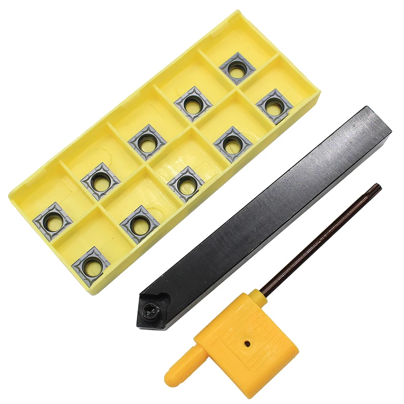 

10pcs SCMT09T304 Carbide insert Blade Cutter with 1pc SSDCN1212H09 Holder CNC Lathe Turning Tool Set