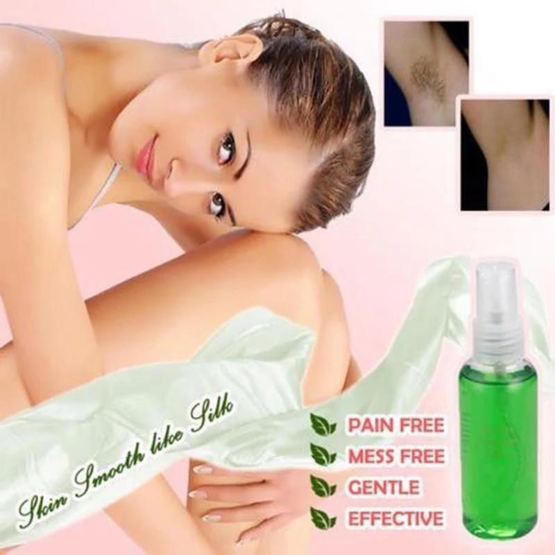 Hot Smooth Body Hair Removal Spray Pre & After Wax Treatment Spray Liquid Hair Removal Waxing Sprayer