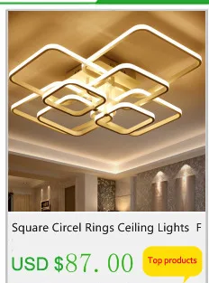 Rectangle modern led ceiling lights for living room bedroom study room white or black 95-265V square ceiling lamp with RC