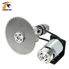 775 moteur DC 24V bricolage Mini Table scie 100mm scie lame bois coupe multifonctionnelle Table scie circulaire outil électrique ► Photo 1/6
